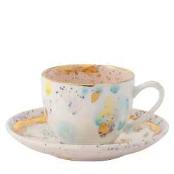 Dafne Set of Two Coffee Cups & Saucer