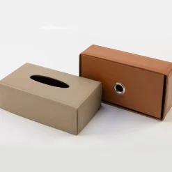 Daisy Seta Beige Rectangular Tissue Box