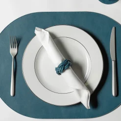 Dalì Amalfi Blue and Luna White Soft Capsule Placemat