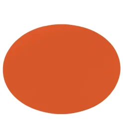 Dalì Spritz Orange and Cappuccino Beige Soft Round Placemat