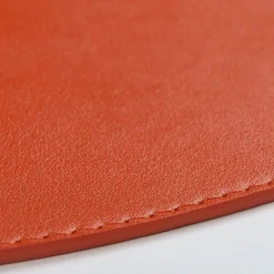 Dalì Spritz Orange and Cappuccino Beige Soft Round Placemat