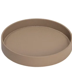 Dama Small Brown Leather Tray