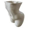 Dama White Terracotta Figurative Vase