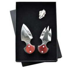 Damasco Brown Cheese Knives