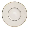 Damasco Gourmet Set of 2 White & Gold Dinner Plates