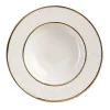 Damasco Set of 2 White & Gold Soup Plates