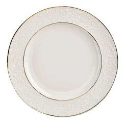 Damasco White & Gold Serving Plate