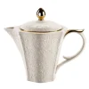Damasco White & Gold Tea Pot