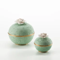 Damask Large Box with Rose