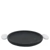 Danese Black Marquina/White Michelangelo Platter by Matteo Cibic