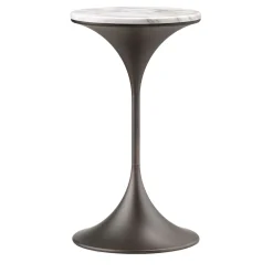 Dapertutto Tall Carrara Brown Side Table by Paolo Rizzato