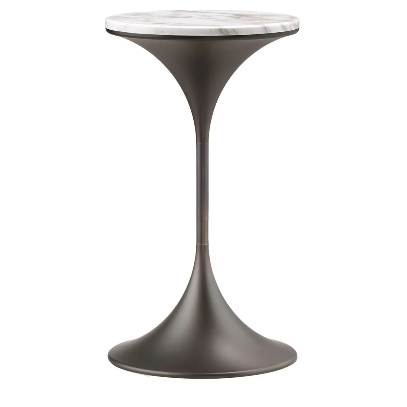 Dapertutto Tall Carrara Brown Side Table by Paolo Rizzato