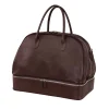 Dark Brown Double Bottom Bag