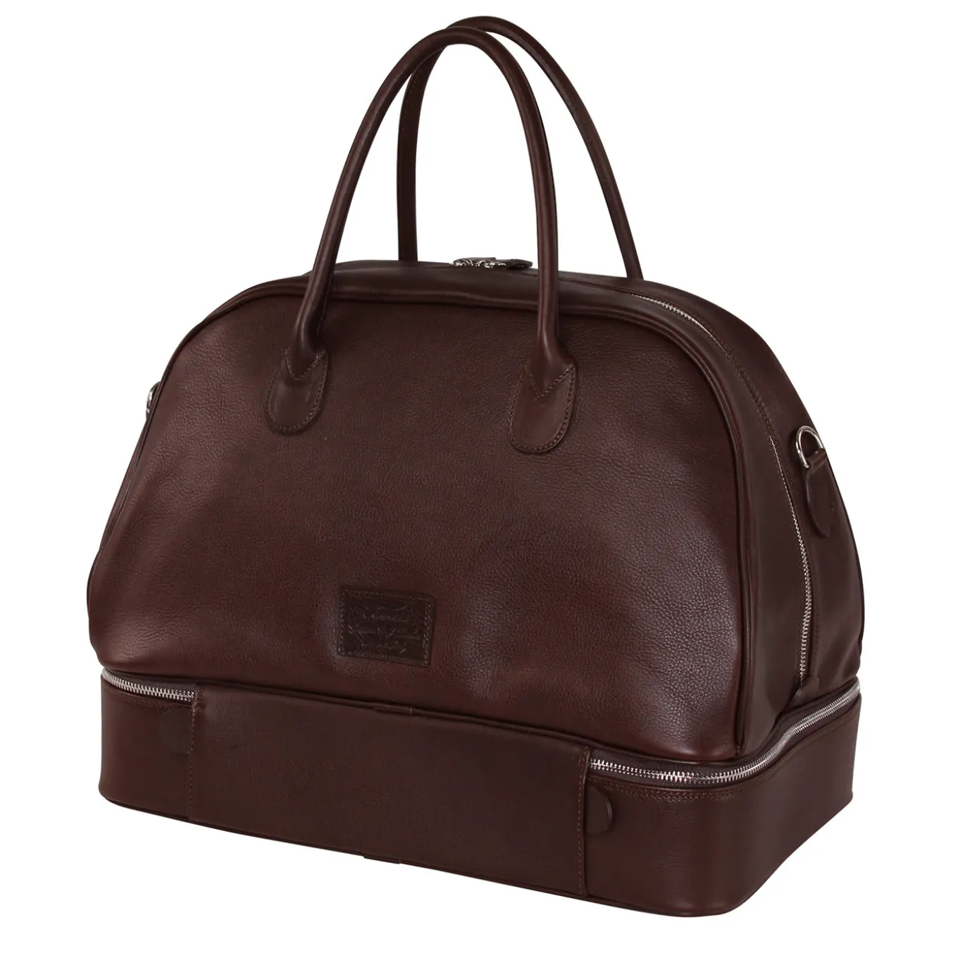 Dark Brown Double Bottom Bag