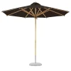 Dark Brown Round Outdoor Umbrella