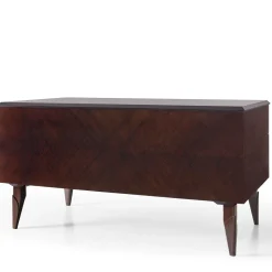 Dark Eucalyptus Writing Desk with Brass Handles