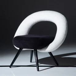 Dark Side Black and White Lounge Chair