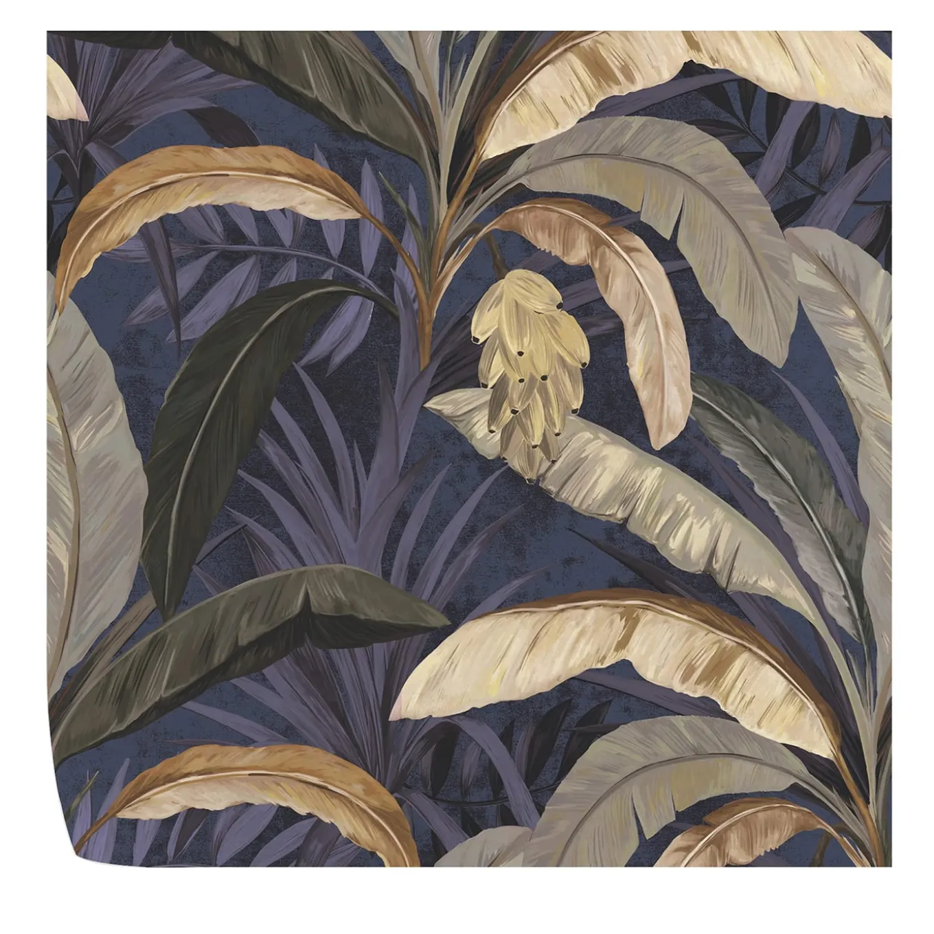Dark Tropical Banana Wallpaper in Wild Jungle