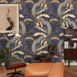 Dark Tropical Banana Wallpaper in Wild Jungle