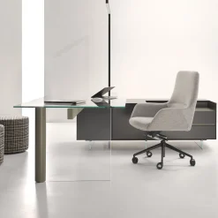 Darwin M Gray Fabric And Aluminium Base Office Chair