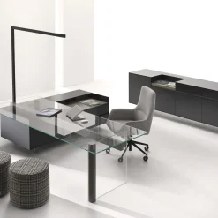 Darwin M Gray Fabric And Aluminium Base Office Chair