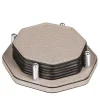 DAVID COASTERS HOLDER OCTAGONAL WITH 6 TAO COASTERS