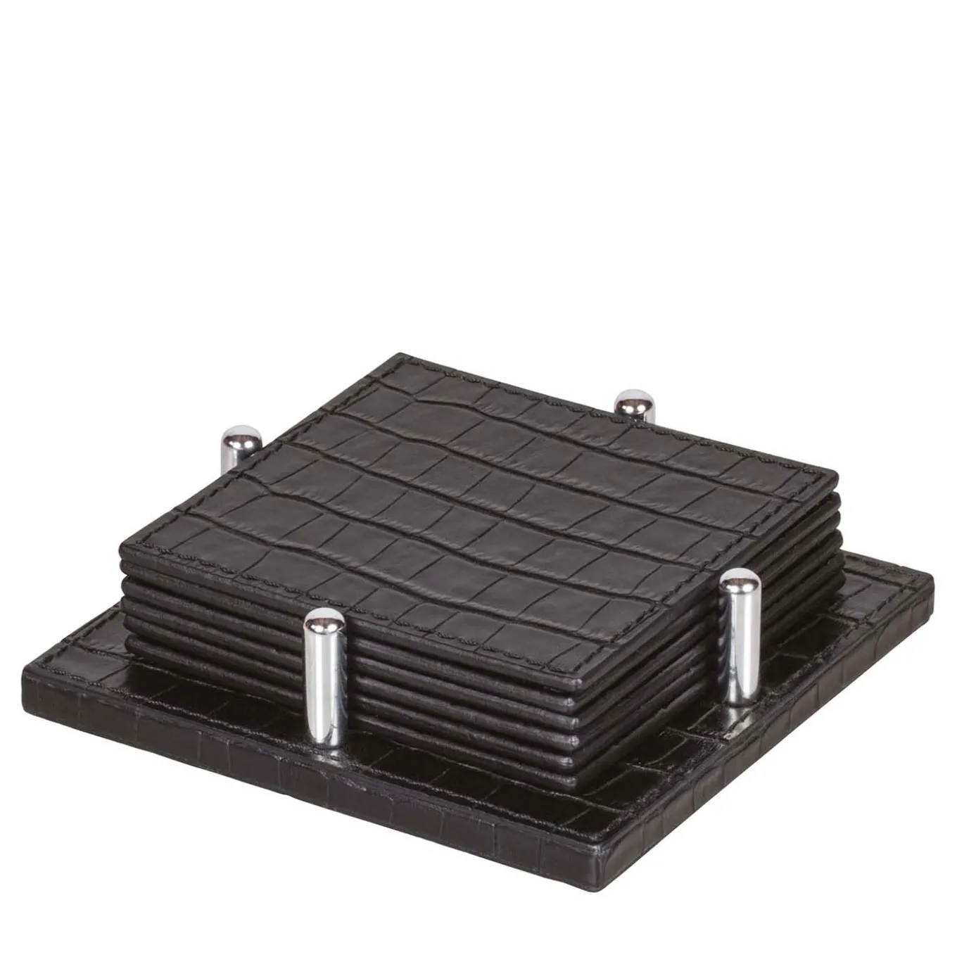 DAVID COASTERS HOLDER SQUARE WITH 6 TAO COASTERS