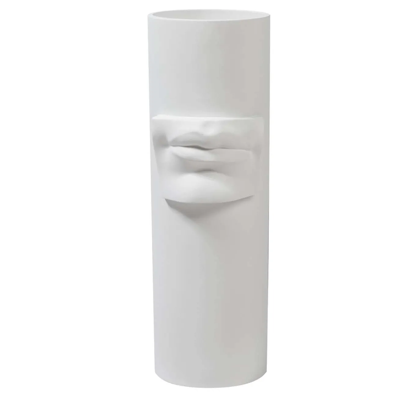 David's Lips White Vase