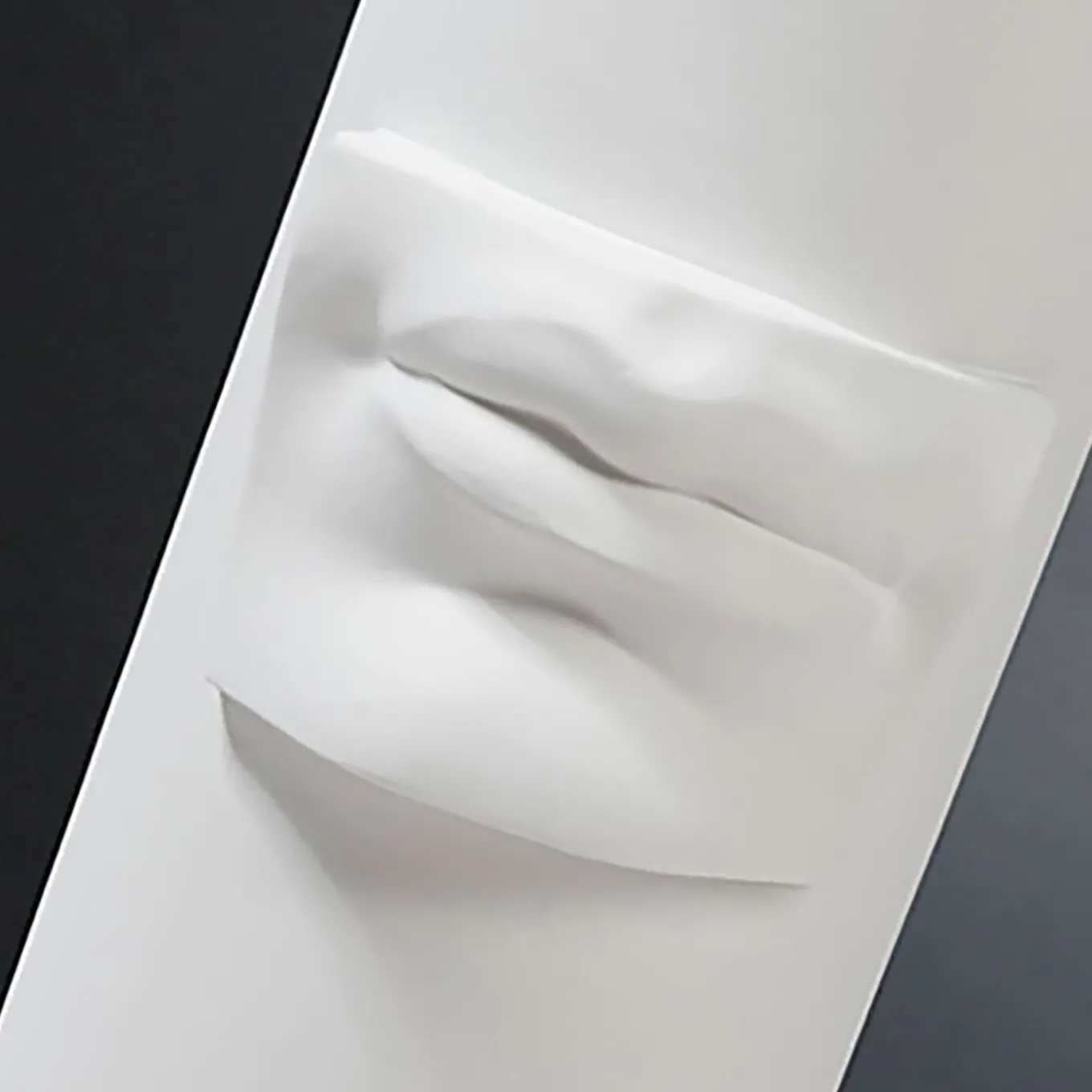 David's Lips White Vase