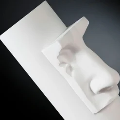 David's Nose White Vase