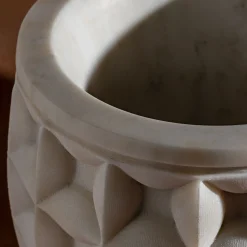 Dawn Large Bianco del Re Marble Vase Holder