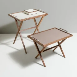 Dedalo Small Taupe Tray Table