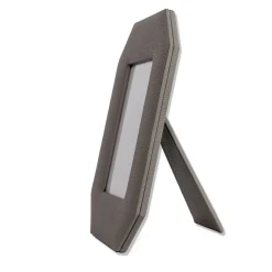 Del Monte 26 Octagonal Luna Gray Leather Frame