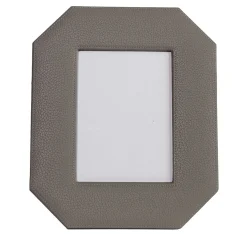 Del Monte 23 Octagonal Luna Gray Leather Frame