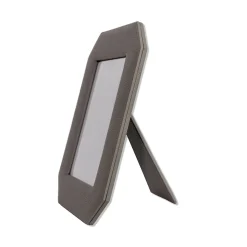 Del Monte 23 Octagonal Luna Gray Leather Frame