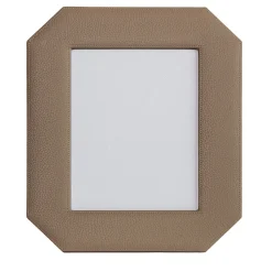Del Monte 26 Octagonal Tamarone Beige Leather Frame