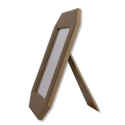 Del Monte 26 Octagonal Tamarone Beige Leather Frame