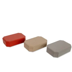 Del Monte 25 Persian Red Wood & Leather Box