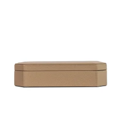 Del Monte 25 Tamarone Beige Wood & Leather Box