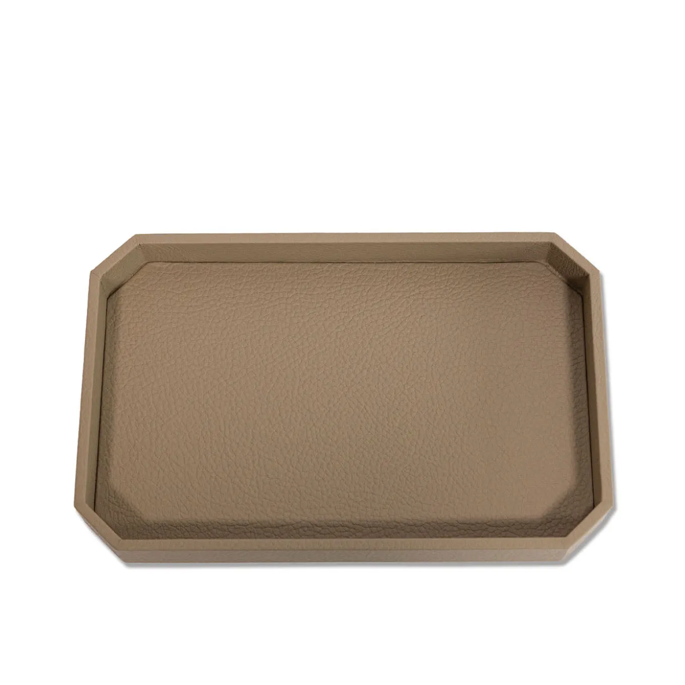 Del Monte Big Tamarone Beige Leather Vide-Poche