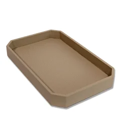 Del Monte Big Tamarone Beige Leather Vide-Poche
