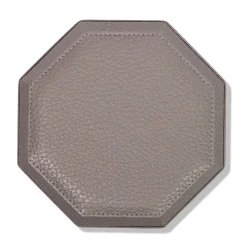 Del Monte Octagonal Luna Gray Wood & Leather Box