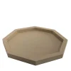 Del Monte Octagonal Tamarone Beige Leather Tray
