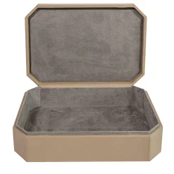 Del Monte Tamarone Beige Leather Box