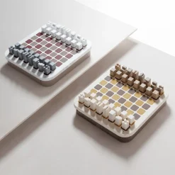 Delos Marble Chess Set - Travertino