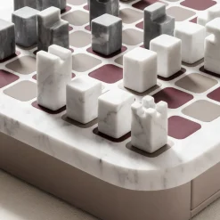 Delos Marble Chess Set - Travertino