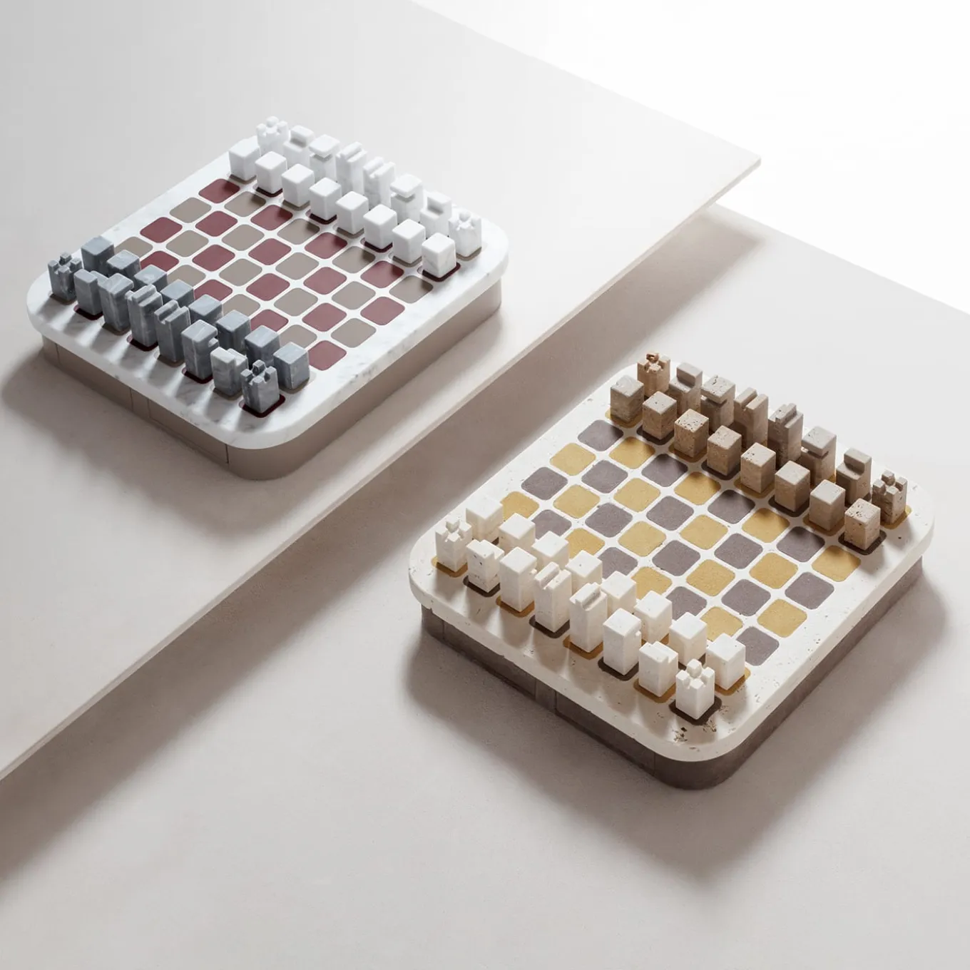 Delos Marble Chess Set - White