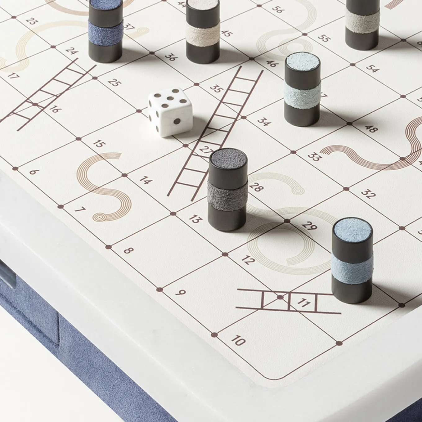 Delos Marble Snakes & Ladders Game Set