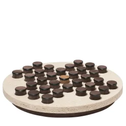 Delos Round Marble Solitaire Set