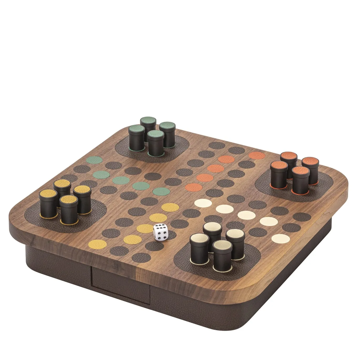 Delos Wood Ludo Game Set